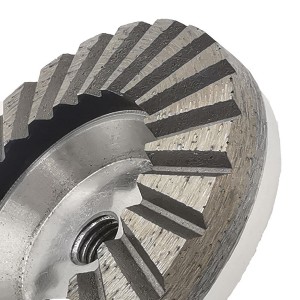 100mm Angle Grinder Aluminum Base Diamond Grinding Wheel For Concrete Marble