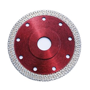 Hot Press K Teeth Turbo Mesh Tile Circular Diamond Saw Blade For Porcelain Tile Cutting