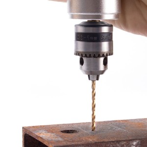 1-10mm HSS Straight Shank Drill Bit Titanium Coated For Metal Drilling