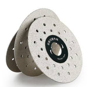 100mm Porous Widened Brazed Diamond Cutting Blade Specially For Rock Slabs Ceramic Marble Cutting And Grinding