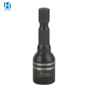 Manufacturer Supply 1/4” Hex Shank Strong Magnetic Nut Setter 45mm For Power Tools