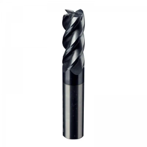 Panjang standar HRC45 Carbide 4 flute square end mills untuk baja di bawah HRC45