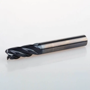 適用於 HRC45 以下鋼材的標準長度 HRC45 硬質合金 4 刃方立銑刀