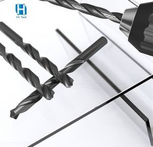 Broca helicoidal HSS haste reta HSS-4341 para metal duro, ferro fundido, 1-20 mm