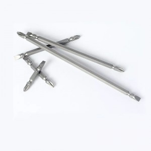 High Quality Double End Screwdriver Bit PH2 SL6 Magnetic Bits With 1/4 Inch Hex Shank