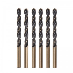 Factory Price HSS 6542 Black&Gold Twist Drill Bit Roll Forged DIN338 For Metal Drilling